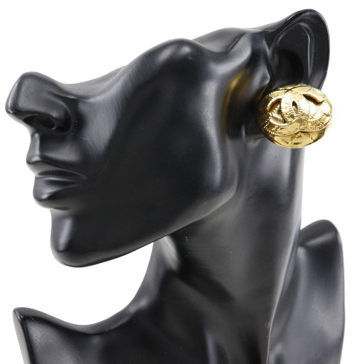 Top Quality Chanel Vintage Gold Plated Earrings