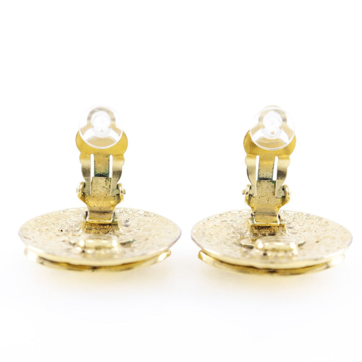 Top Quality Chanel Vintage Gold Plated Earrings