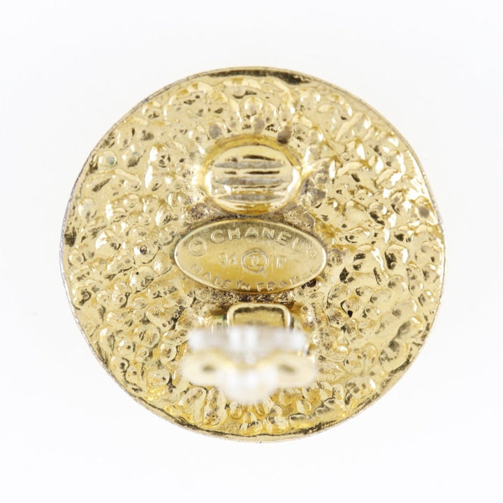 Top Quality Chanel Vintage Gold Plated Earrings