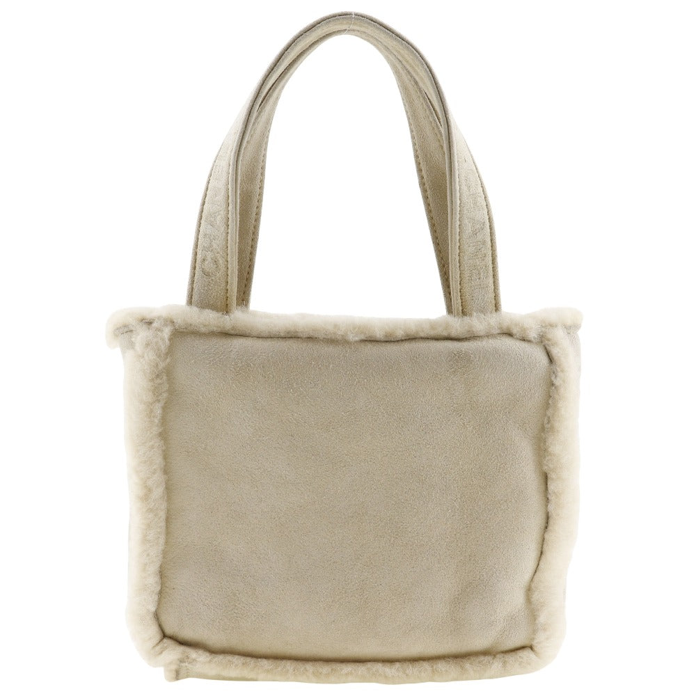 Top Quality Chanel Shearling Handle Logo Handbag