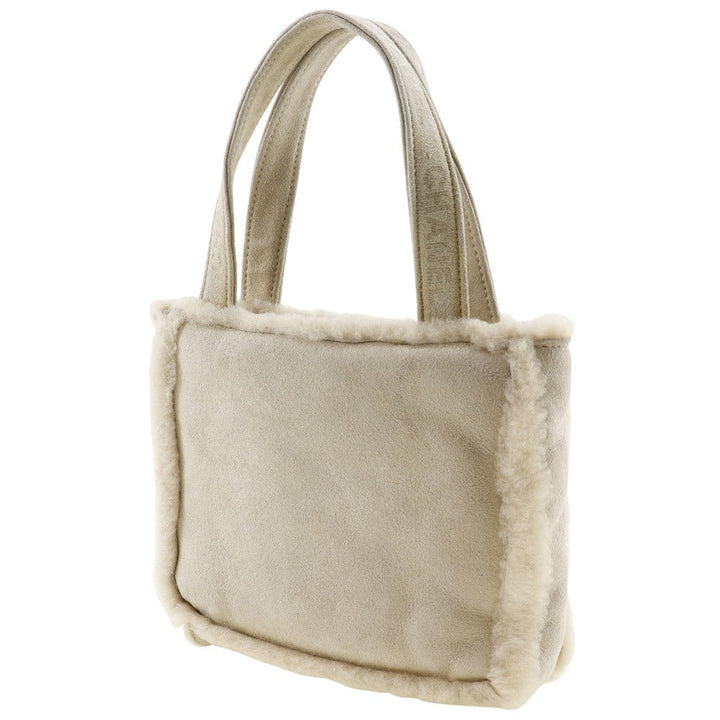 Top Quality Chanel Shearling Handle Logo Handbag