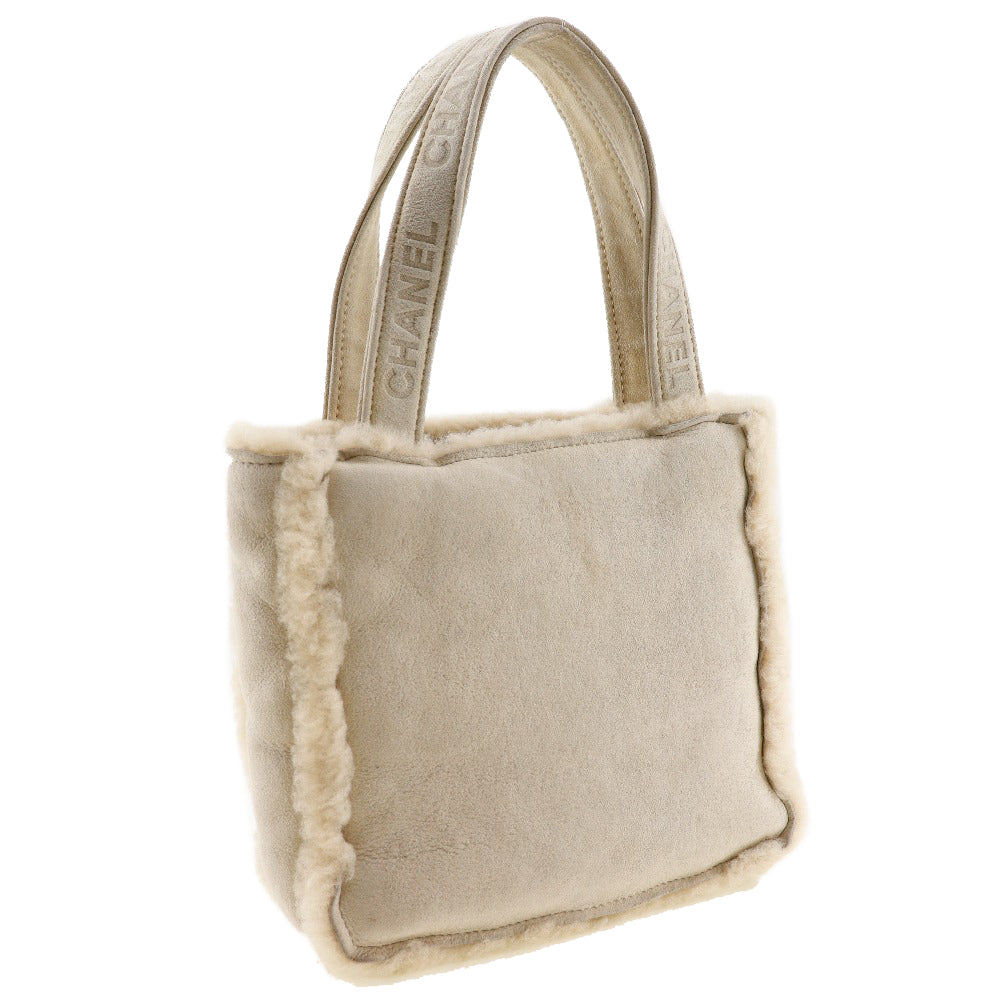 Top Quality Chanel Shearling Handle Logo Handbag