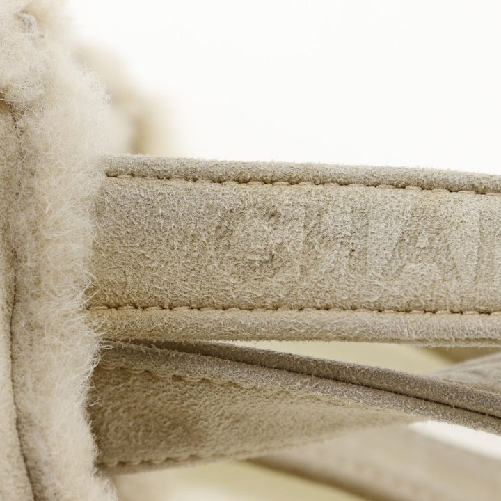 Top Quality Chanel Shearling Handle Logo Handbag