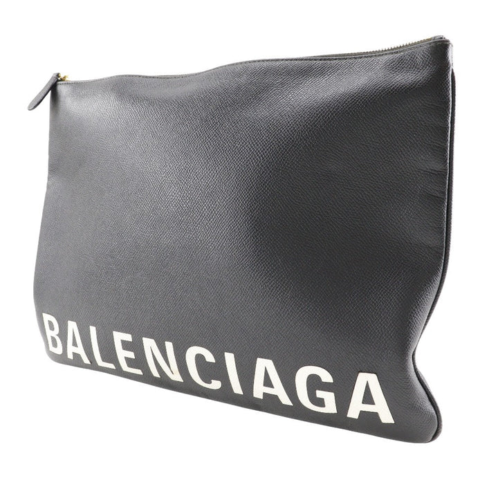 Top Quality Balenciaga Leather Logo Clutch Bag