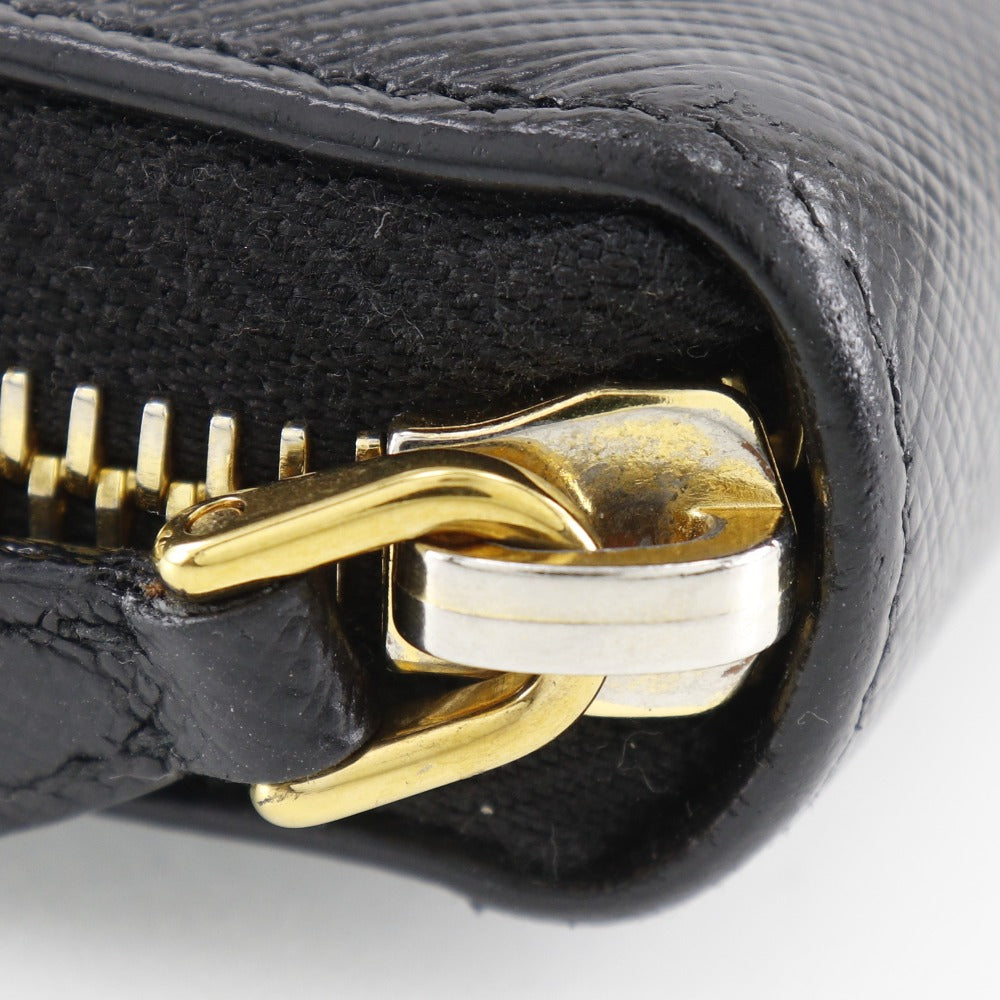 Prada Saffiano Zip Around Wallet 1ML506
