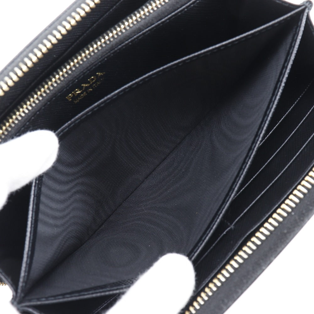 Prada Saffiano Zip Around Wallet 1ML506