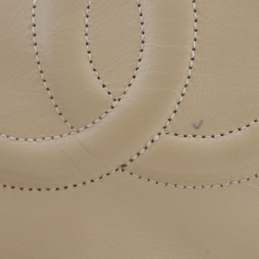 Top Quality Chanel Lambskin Chain Shoulder Bag Beige