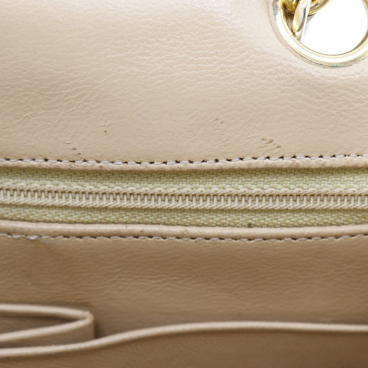 Top Quality Chanel Lambskin Chain Shoulder Bag Beige