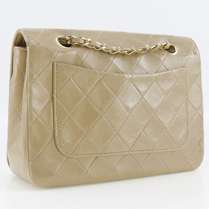 Top Quality Chanel Lambskin Chain Shoulder Bag Beige