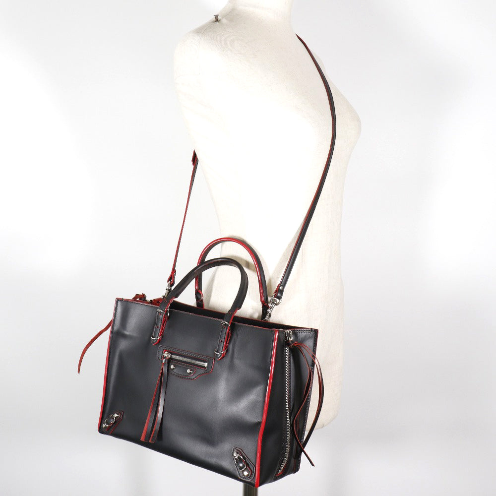 Top Quality Balenciaga Paper A6 Handbag Black/Red