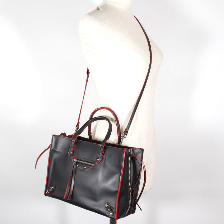 Top Quality Balenciaga Paper A6 Handbag Black/Red