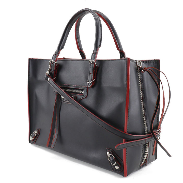 Top Quality Balenciaga Paper A6 Handbag Black/Red