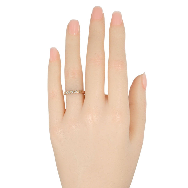 Top Quality Chanel Coco Crush Ring K18 Pink Gold 5P Diamond