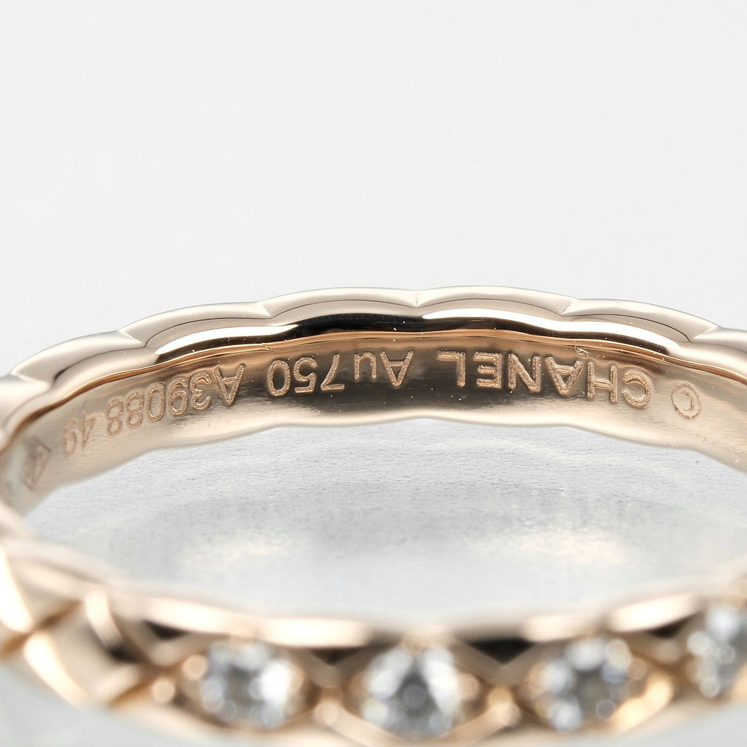 Top Quality Chanel Coco Crush Ring K18 Pink Gold 5P Diamond
