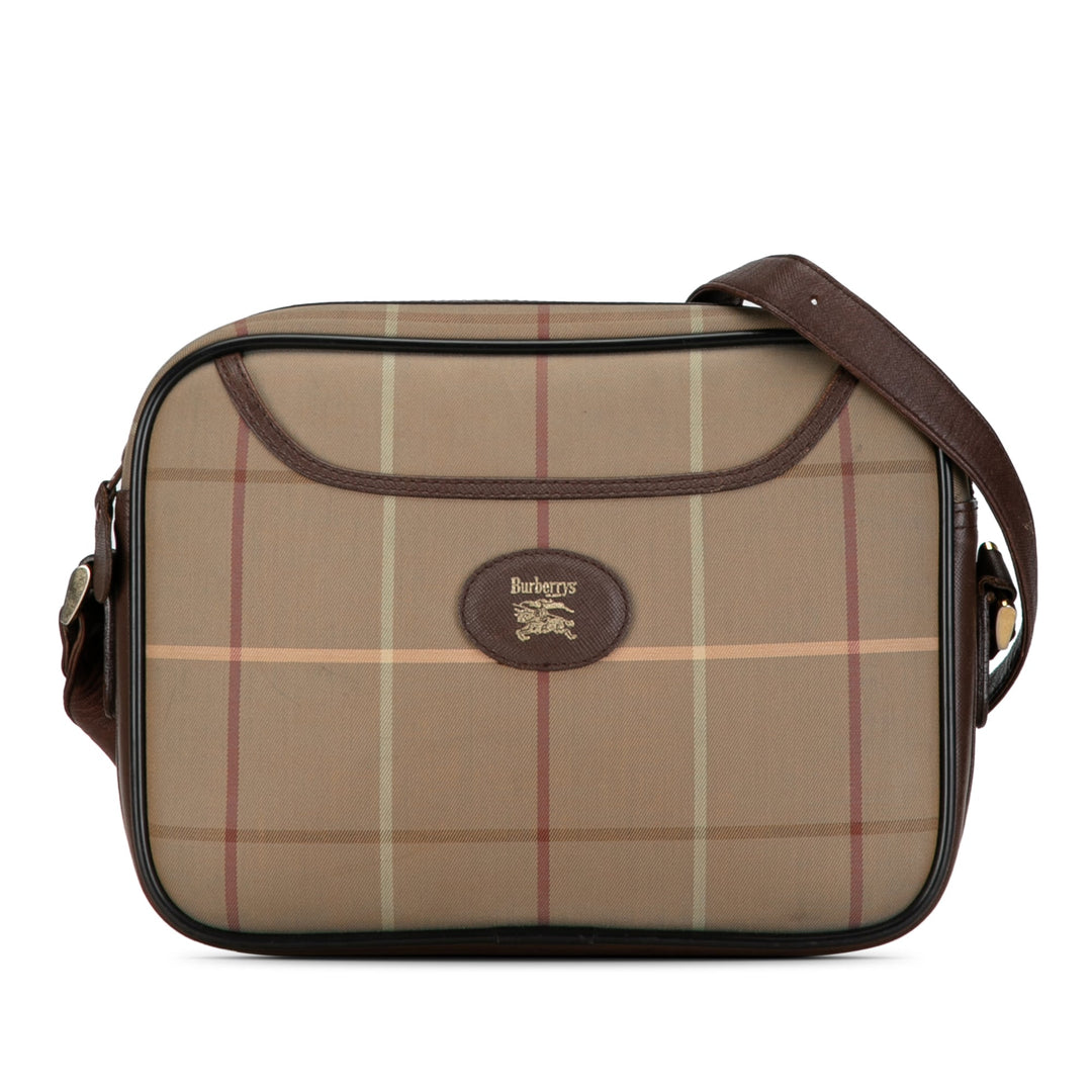 BURBERRY Vintage Check Canvas Crossbody Crossbody Bag