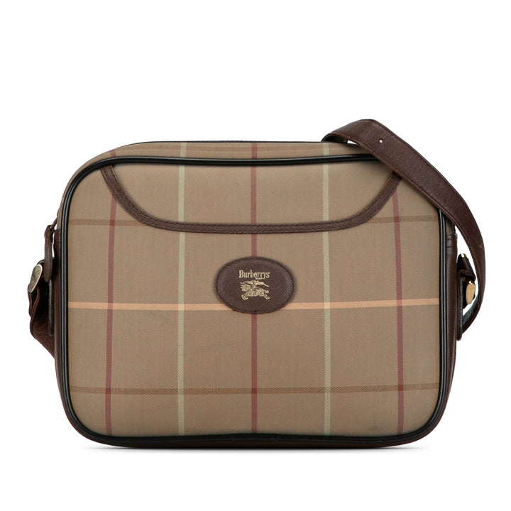 BURBERRY Vintage Check Canvas Crossbody Crossbody Bag