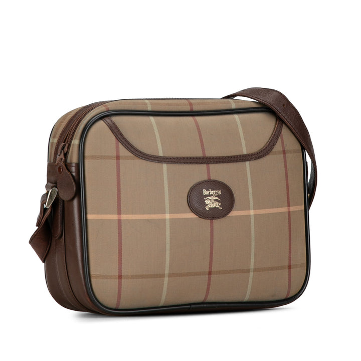 BURBERRY Vintage Check Canvas Crossbody Crossbody Bag