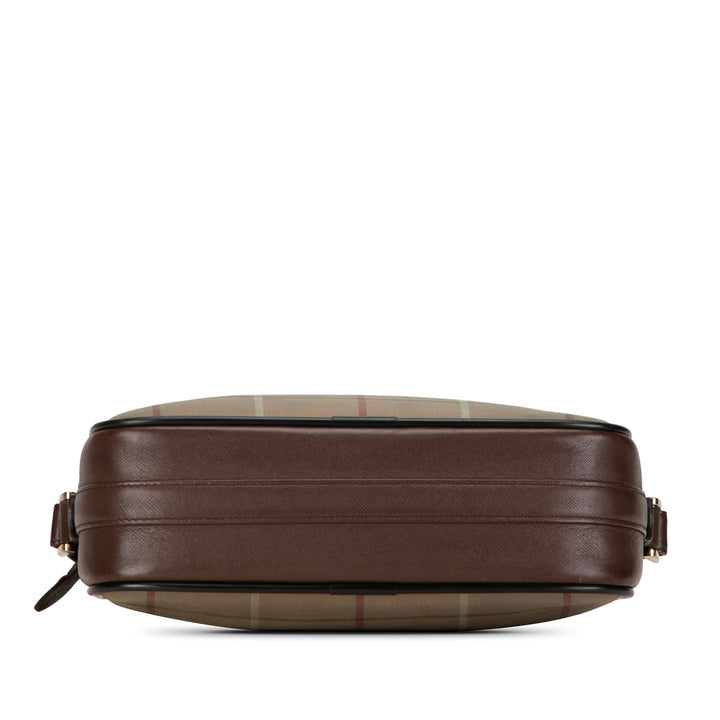 BURBERRY Vintage Check Canvas Crossbody Crossbody Bag
