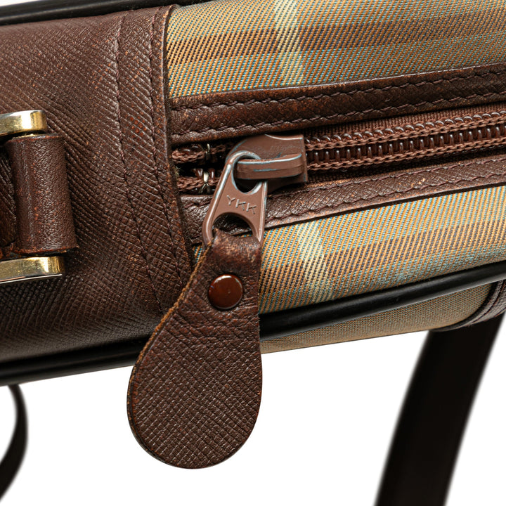 BURBERRY Vintage Check Canvas Crossbody Crossbody Bag
