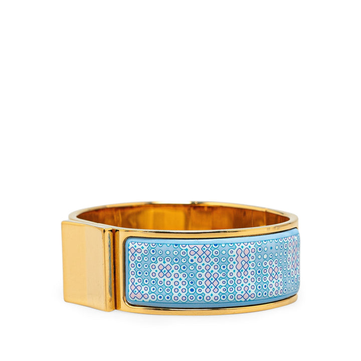 Top quality Hermes Wide Enamel Loquet Bangle Costume Bracelet