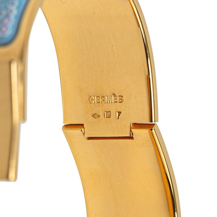 Top quality Hermes Wide Enamel Loquet Bangle Costume Bracelet
