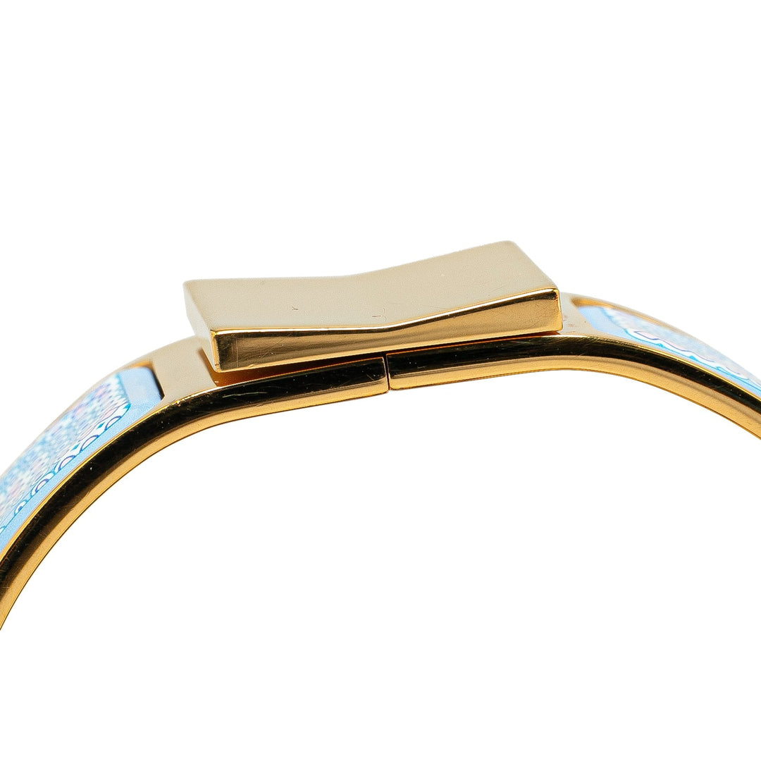Top quality Hermes Wide Enamel Loquet Bangle Costume Bracelet