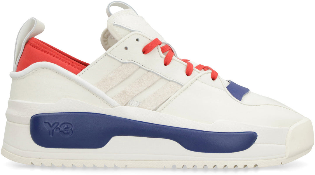 Y-3 RIVALRY LEATHER LOW-TOP SNEAKERS