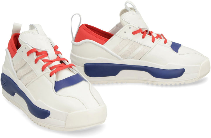 Y-3 RIVALRY LEATHER LOW-TOP SNEAKERS