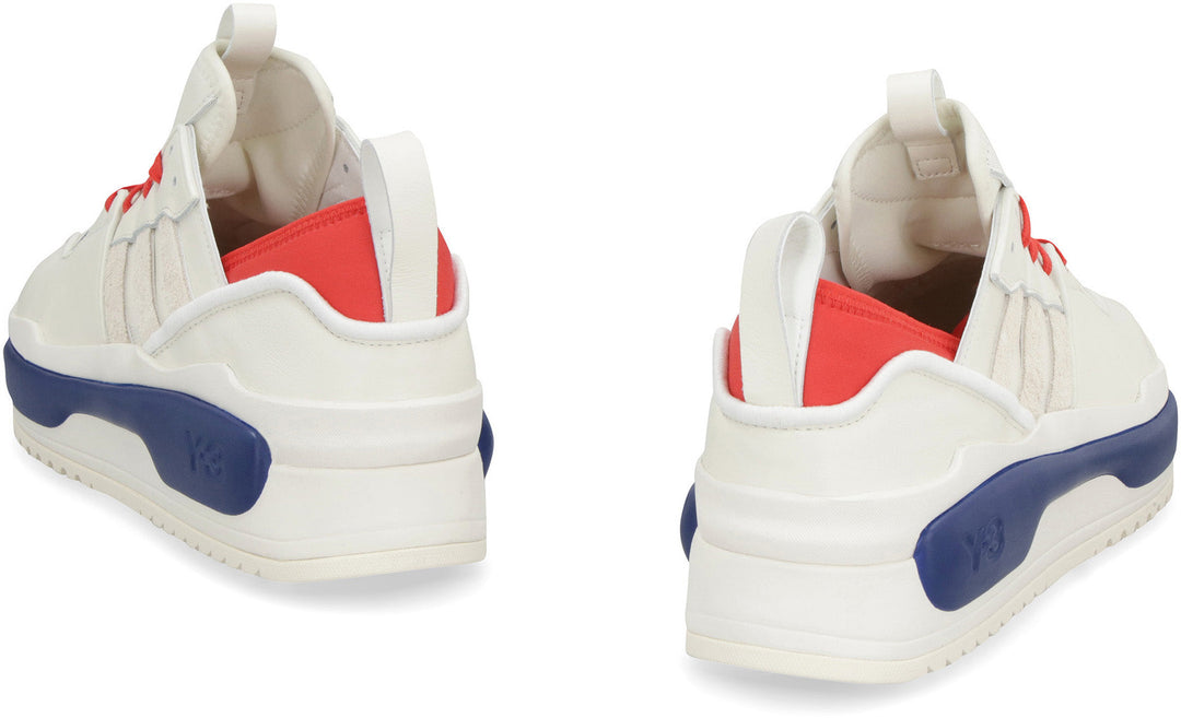 Y-3 RIVALRY LEATHER LOW-TOP SNEAKERS
