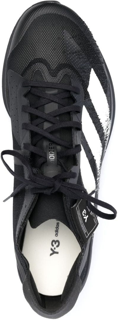Y-3 STRIPED LACE-UP SNEAKERS