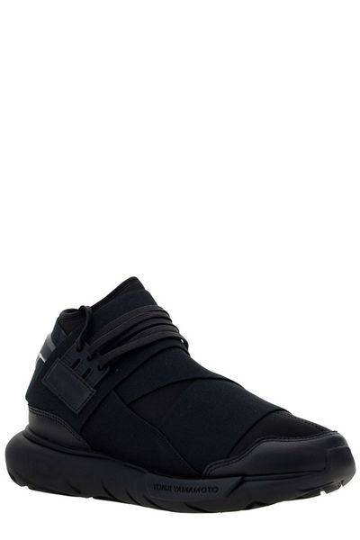 Y 3 QASA SNEAKERS: ROPE LACED CANVAS & RAFFIA