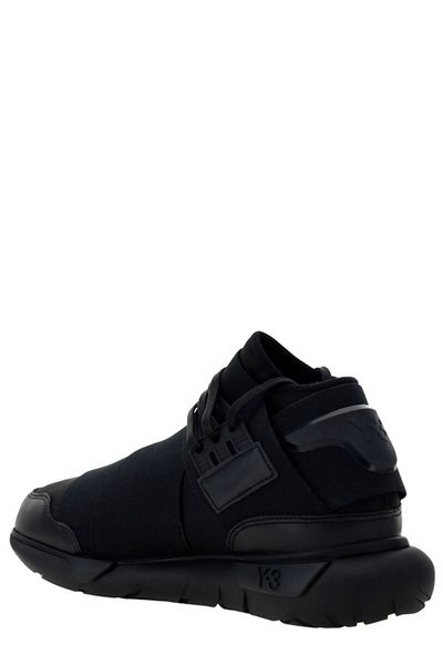 Y 3 QASA SNEAKERS: ROPE LACED CANVAS & RAFFIA