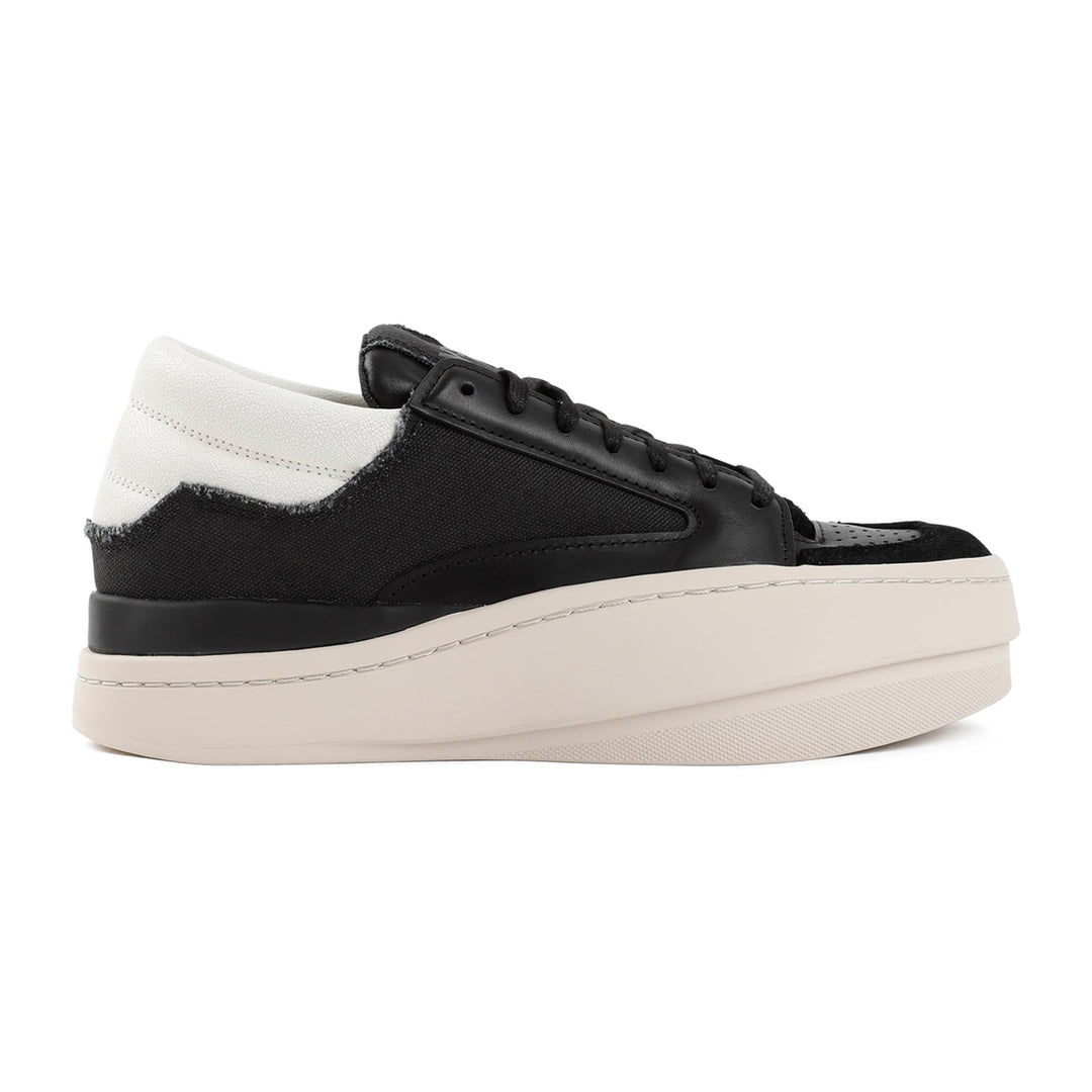 Y-3 LEATHER LUX BBALL LOW SNEAKERS