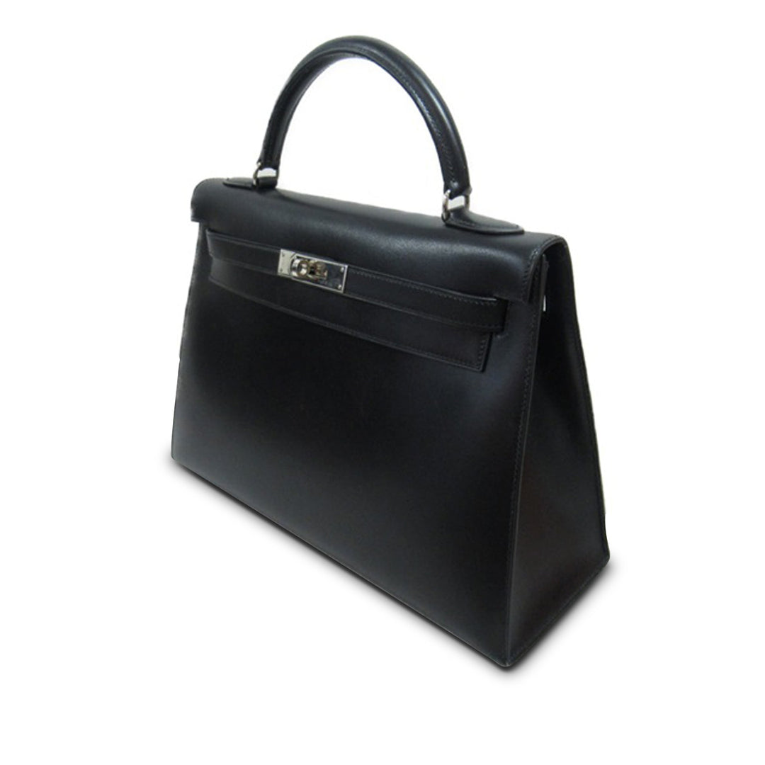 Top quality Hermes Box Calf Kelly Sellier 32 Satchel