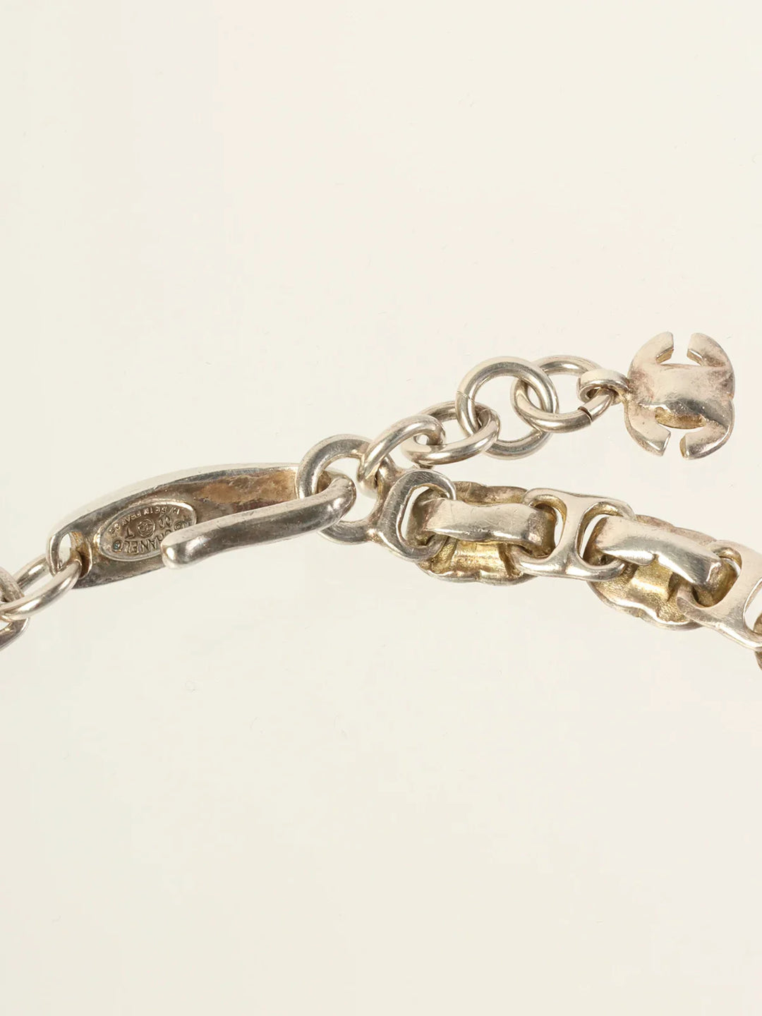 Chanel 2000 Made Cc Mark Chain Necklace Silver