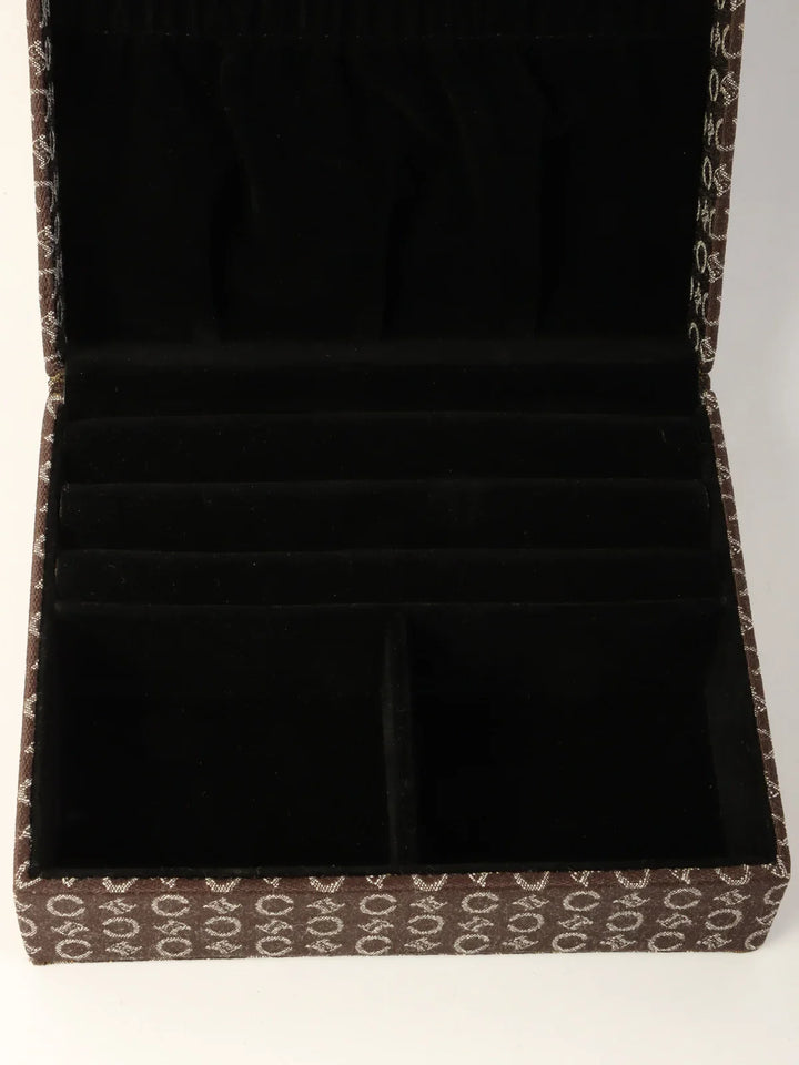 Celine C Macadam Pattern Jewelry Case Brown