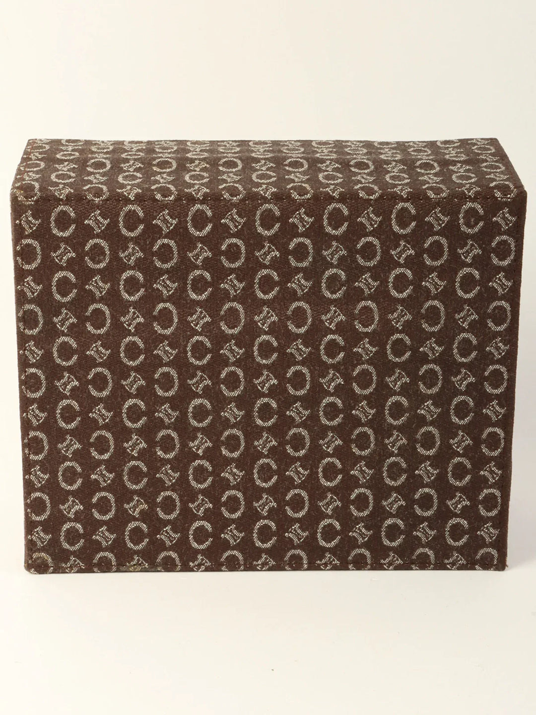 Celine C Macadam Pattern Jewelry Case Brown