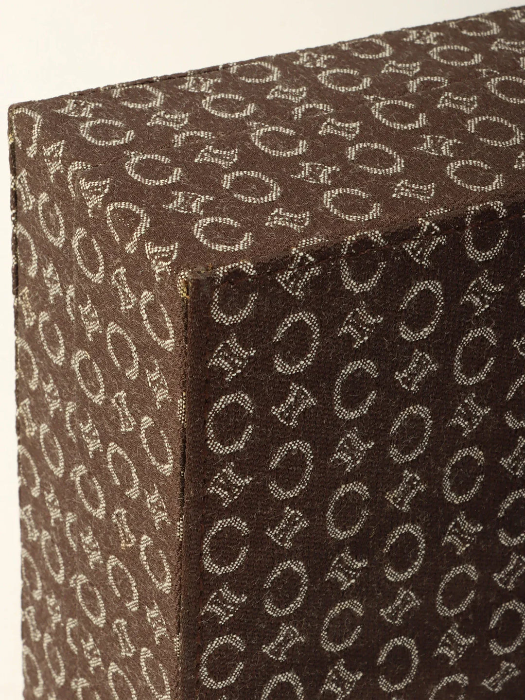 Celine C Macadam Pattern Jewelry Case Brown