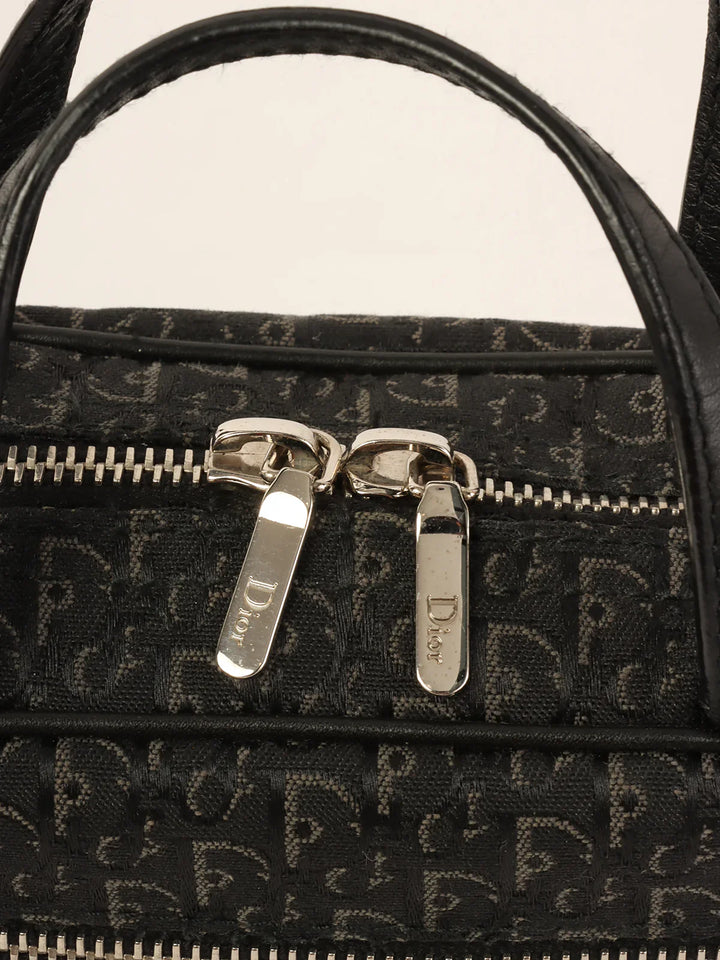Top quality Dior Trotter Pattern Mini Hand Bag Black