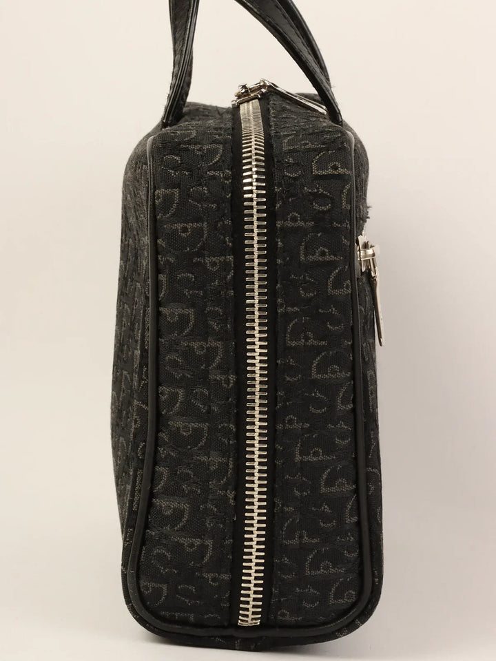 Top quality Dior Trotter Pattern Mini Hand Bag Black