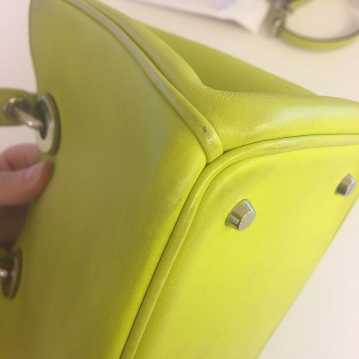 CHRISTIAN Top quality Dior Lady Top quality Dior Handbag in Green Leather