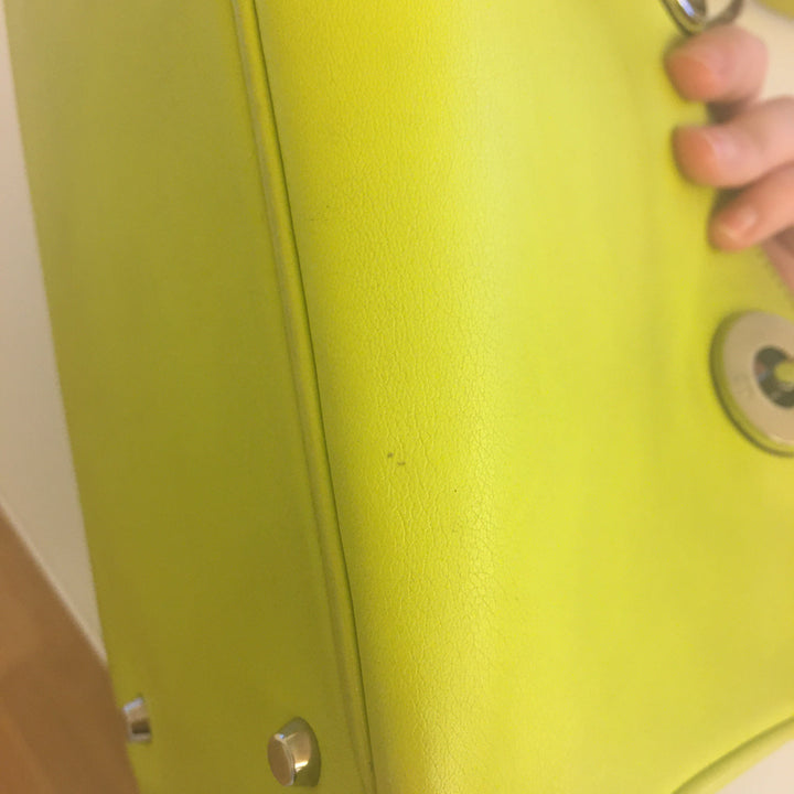 CHRISTIAN Top quality Dior Lady Top quality Dior Handbag in Green Leather