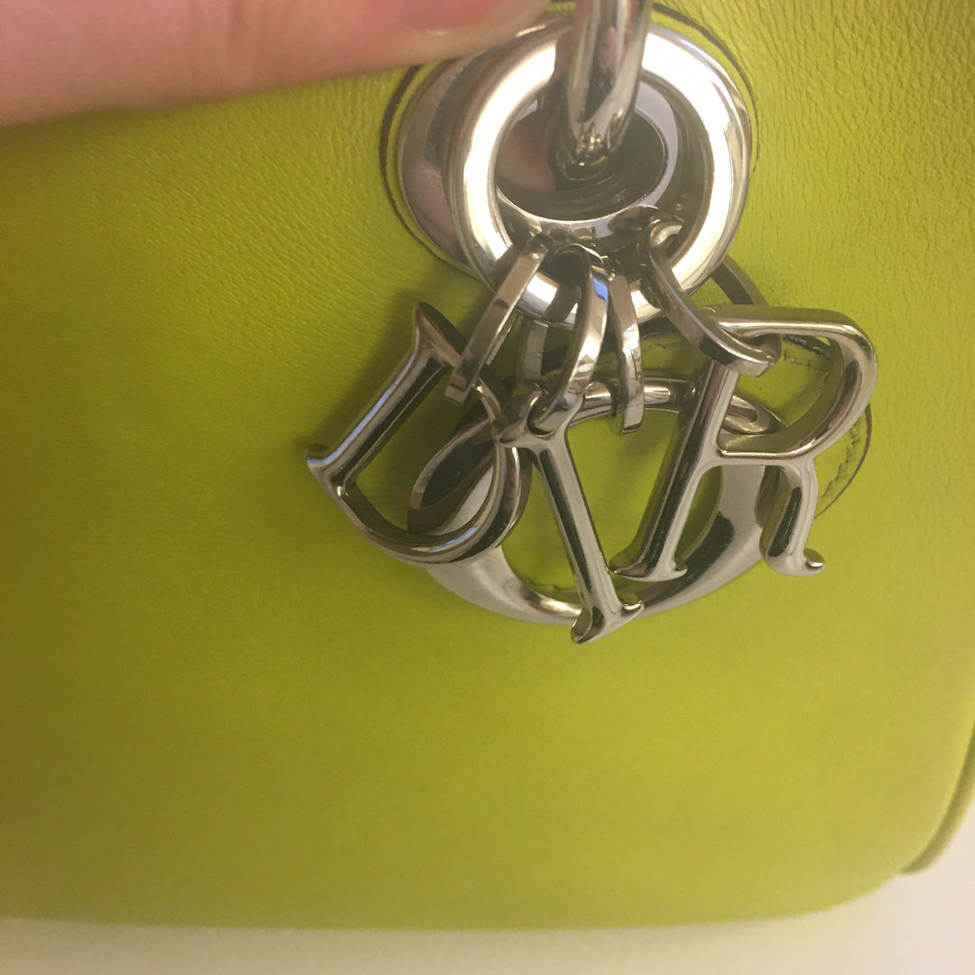 CHRISTIAN Top quality Dior Lady Top quality Dior Handbag in Green Leather