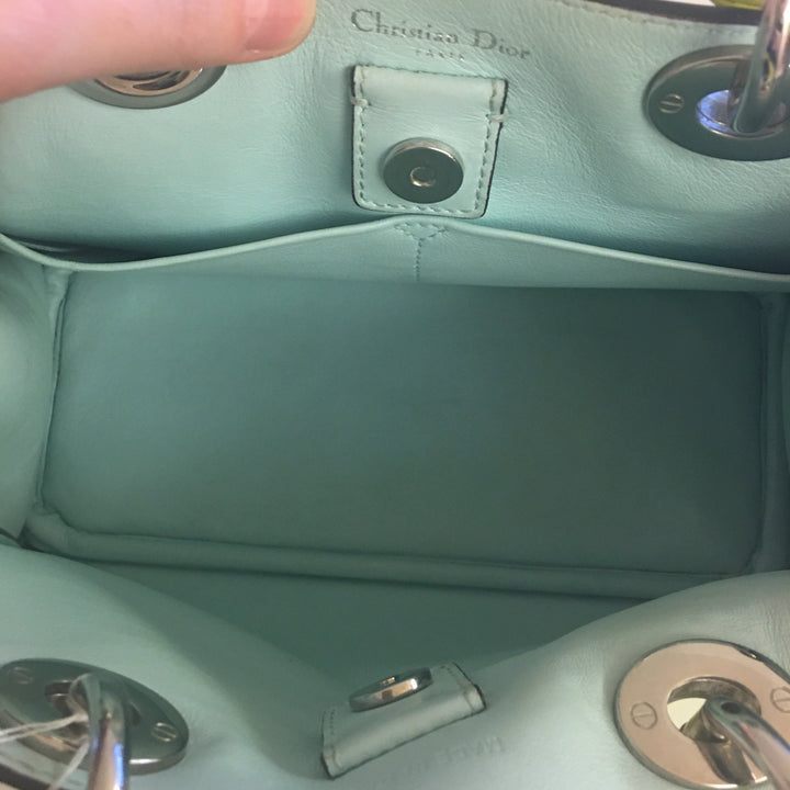 CHRISTIAN Top quality Dior Lady Top quality Dior Handbag in Green Leather