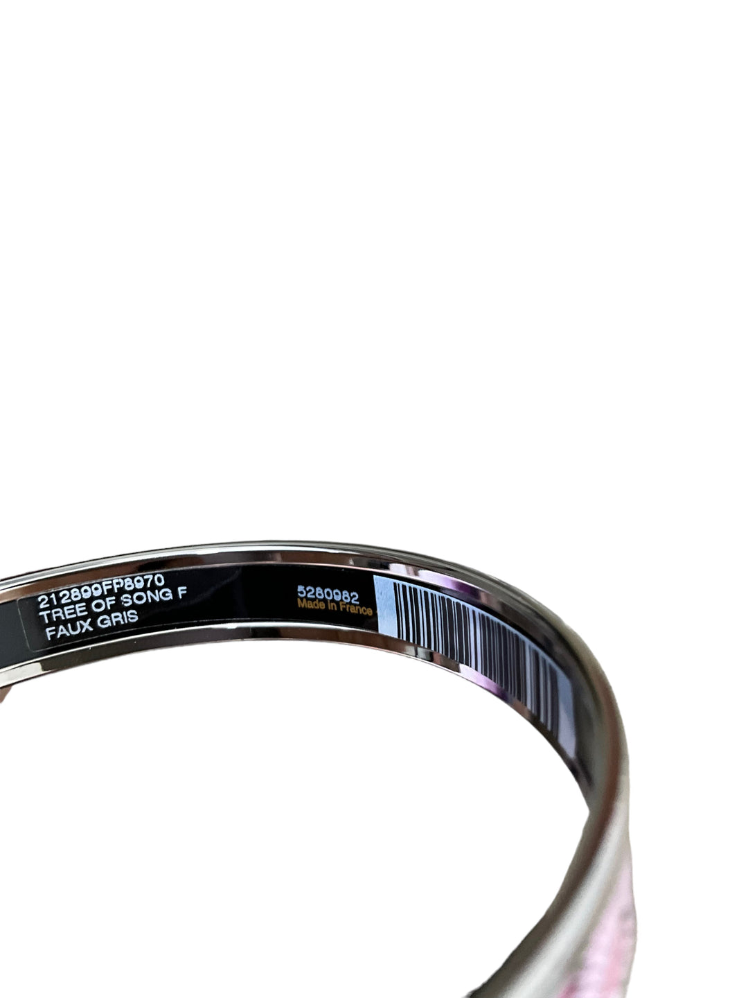 Top quality Hermes Tree of Song Printed Enamel Narrow Bracelet NEW