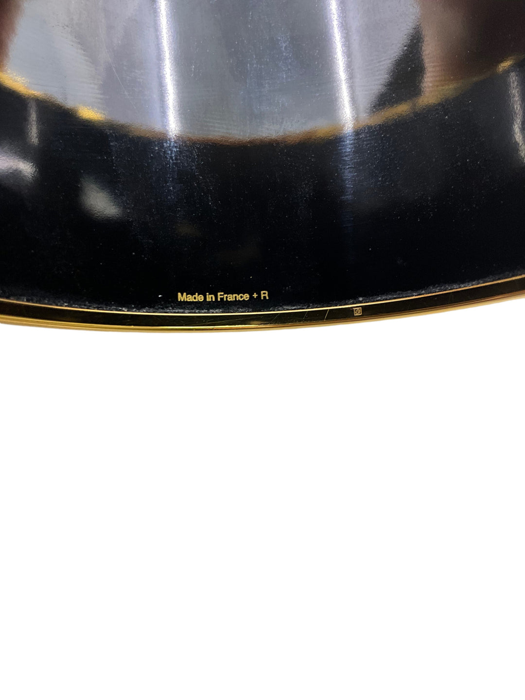 Top quality Hermes Monochrome Printed Enamel Gold Plated Extra Wide Bangle Bracelet