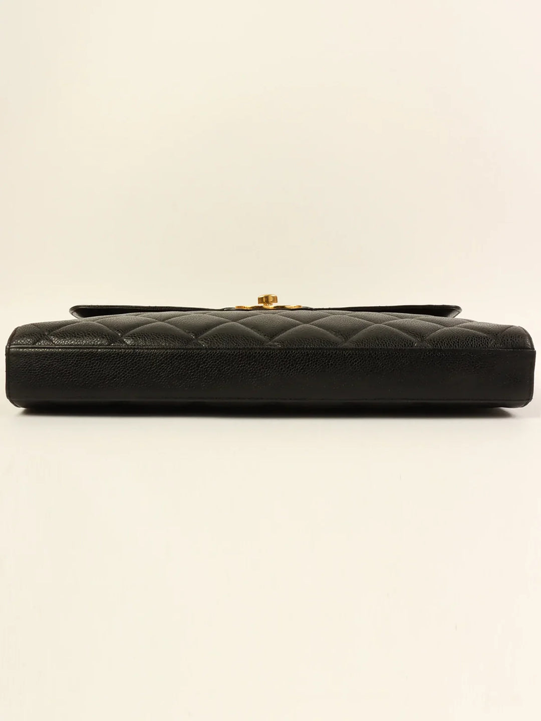 Chanel Caviar Skin Turn-Lock Briefcase Black