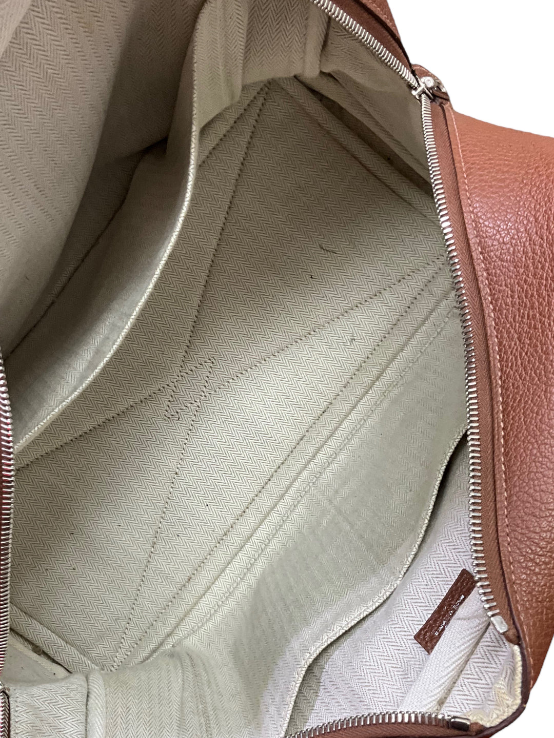 Top quality Hermes Victoria Printed Toile And Brown Leather Bag