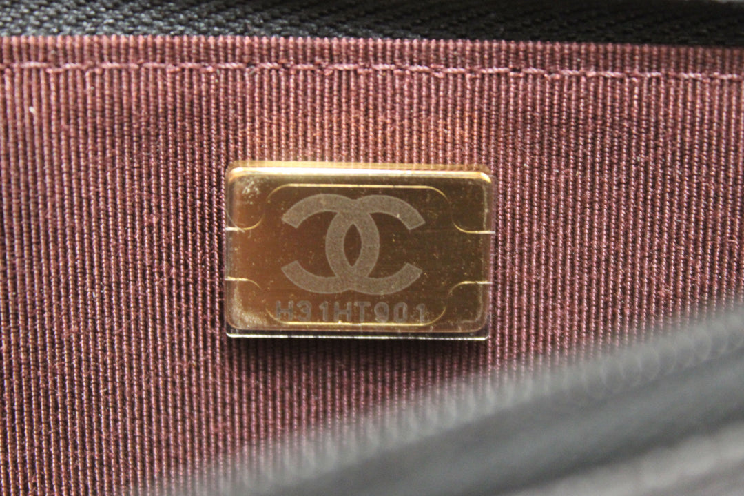 NEW Top Quality Chanel Black Quilted Caviar Leather Wallet On Chain WOC Messenger Bag