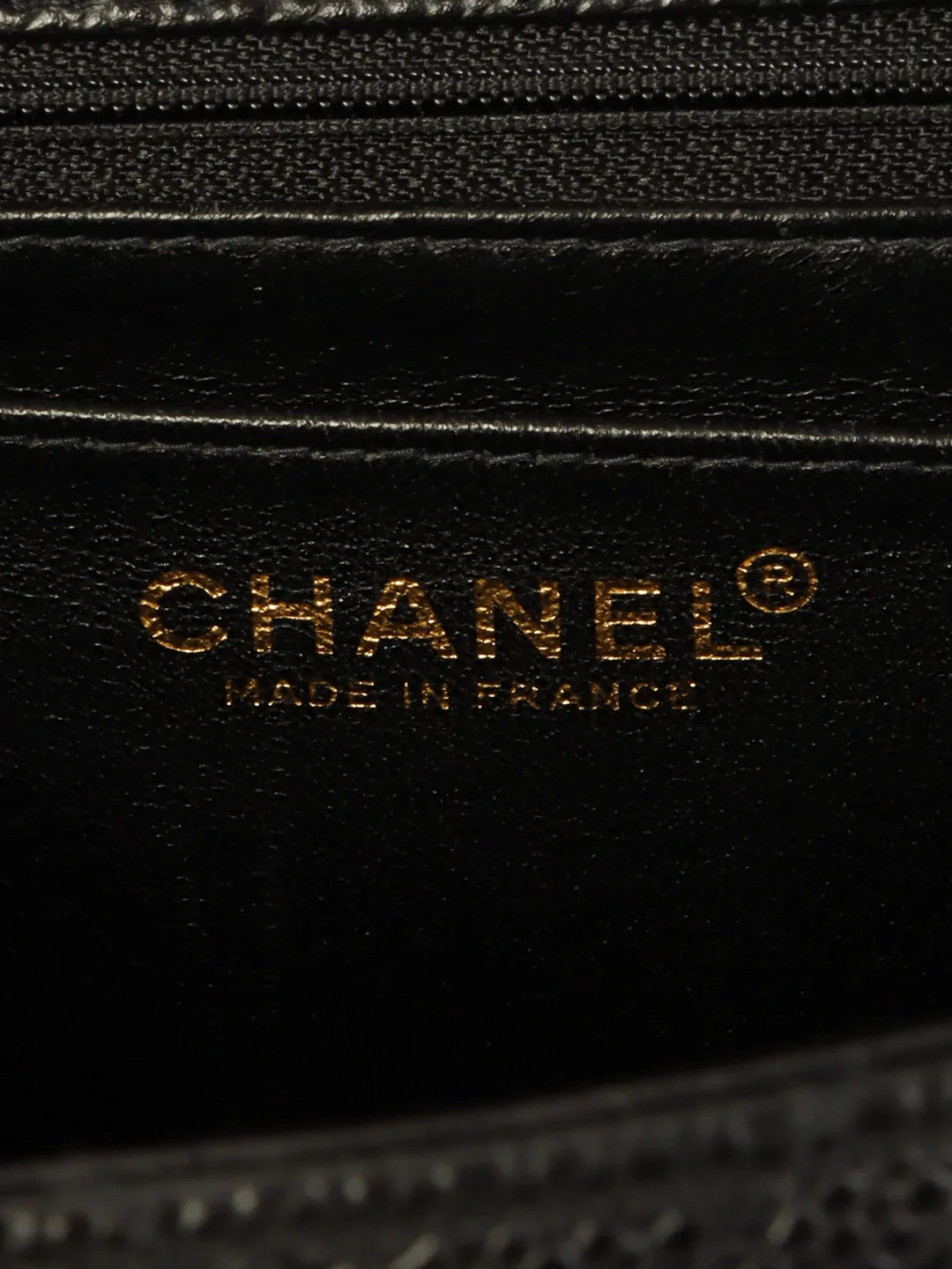 Chanel Around 2001 Made Caviar Skin Turn-Lock Top Handle Bag Black